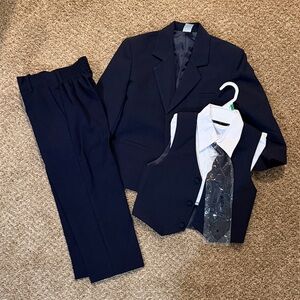 Boy's Navy Suit Set